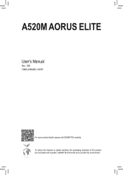 Gigabyte A520M AORUS ELITE User Manual