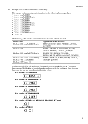 Lenovo S40-70 Laptop Lenovo Regulatory Notice for European Countries - Notebook