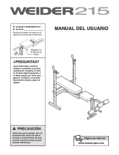 Weider 215 Bench Spanish Manual