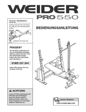 Weider Pro 550 Bench German Manual