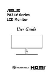 Asus ProArt PA34VC PA34V Series User Guide
