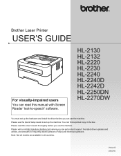 Brother International HL-2220 User Guide