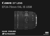 Canon EF 24-70mm f/4L IS USM User Manual