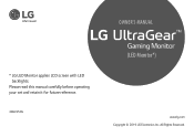 LG 38GL950G-B Owners Manual