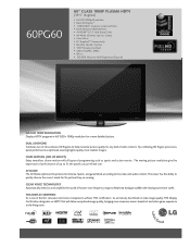 LG 60PG60 Specification (English)