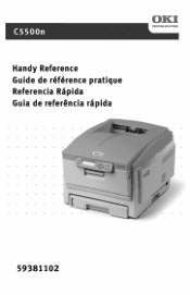 Oki C5500n Handy Reference     Guide de r觩rence pratique     Gu쟠de referenc쟠r௩da     Guia de refer魣ia r&#