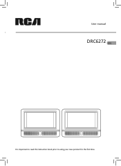 RCA DRC6272 DRC6272 Product Manual