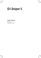 Gigabyte G1.Sniper 5 User Manual