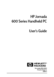 HP Jornada 688 HP Jornada 600 Series Handheld PC - (English) User's Guide