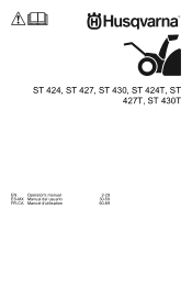 Husqvarna ST 427T Owner Manual