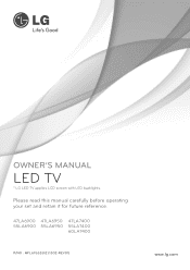 LG 60PN6500 Owners Manual