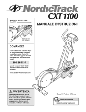 NordicTrack Cxt 1100 Elliptical Italian Manual