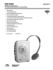 Sony WM-FX488 Marketing Specifications