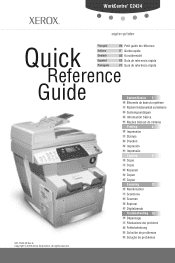Xerox C2424 Quick Reference Guide