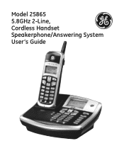 GE 25865GE3 User Guide