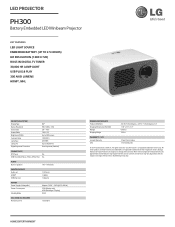 LG PH300 Specification - English