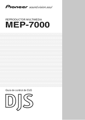 Pioneer MEP-7000 Control Manual for the DJS Software Program (Spanish)