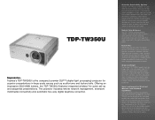 Toshiba TDP-TW350 Brochure