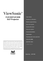ViewSonic PJ513DB PJ513DB User Guide