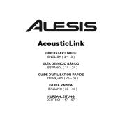 Alesis AcousticLink Quick Start Guide