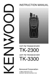 Kenwood TK-2300-V4P Instruction Manual
