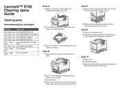 Lexmark 782e Clearing Jams Guide