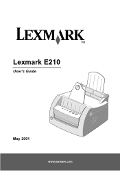 Lexmark E210 Online Information