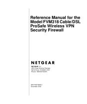 Netgear FVM318 FVM318 Reference Manual