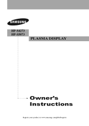 Samsung HP-S4273 User Manual (ENGLISH)