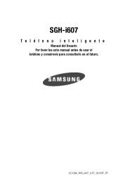Samsung I607 User Manual (SPANISH)