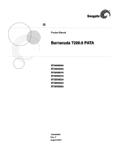 Seagate ST3250623A Barracuda 7200.8 PATA Product Manual