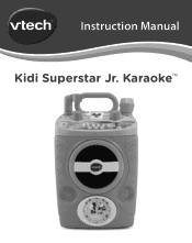 Vtech Kidi Superstar Jr. Karaoke User Manual