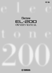 Yamaha EL-200 Owner's Manual