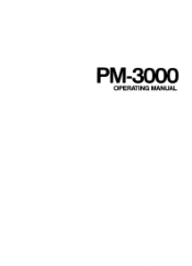 Yamaha PM-3000 Owner's Manual (image)