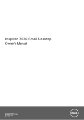 Dell Inspiron 3030 Small Desktop Owners Manual