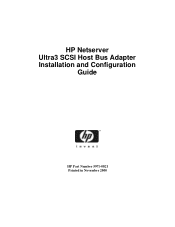 HP LH3000r HP Netserver Ultra3 SCSI HBA Guide