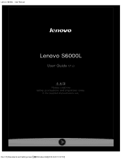 Lenovo S6000L (English) User Guide - Lenovo S6000L