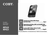 Coby MP820 Quick Start Guide
