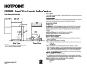Hotpoint HTDX100GDWW Quick Specs