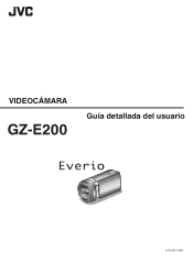 JVC GZ-E200 User Manual - Spanish