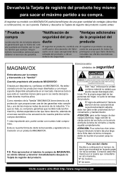Magnavox 50ML8305D User manual,  Spanish