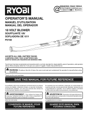 Ryobi P2102 Operator's Manual