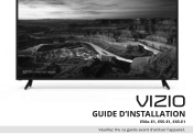 Vizio E65-E1 Quickstart Guide French