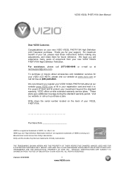 Vizio VO22LFHDTV10A VO22LF HDTV User Manual