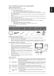 Acer V213HV Quick Start Guide