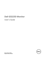Dell 32 Gaming G3223D G3223D Monitor Users Guide