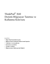 Lenovo ThinkPad X60s (Turkish) Service and Troubleshooting Guide