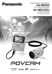 Panasonic AG-MDC20GJ / AG-MDR25PJ 4K POV Medical Camera System Brochure