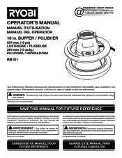 Ryobi RB102 RB102 Manual (Trilingual)