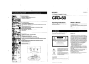 Sony CFD-50 Users Guide